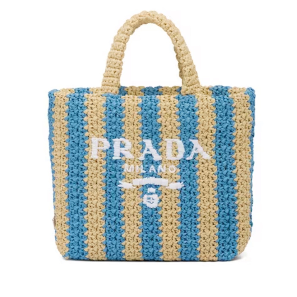 NWOT Authentic Prada Small Crochet Tote Bag